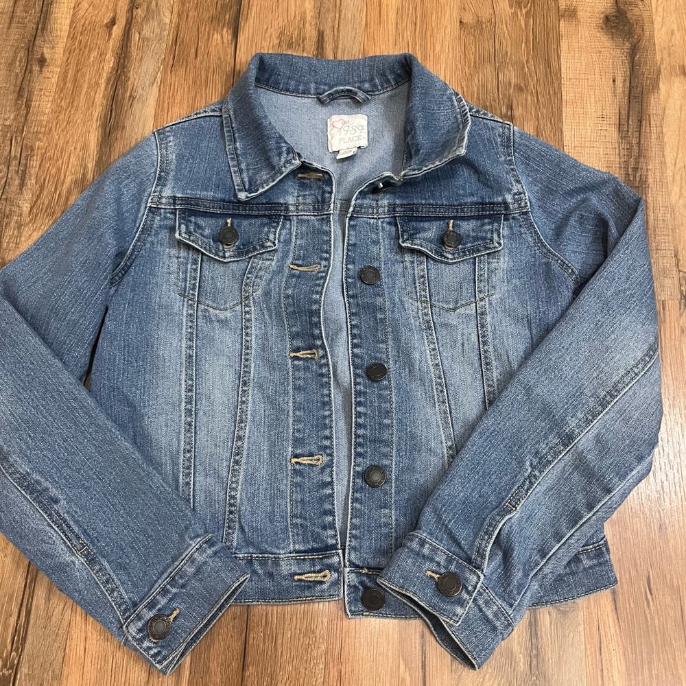 Children’s Place Girls 10/12 Large Jean Denim Jacket